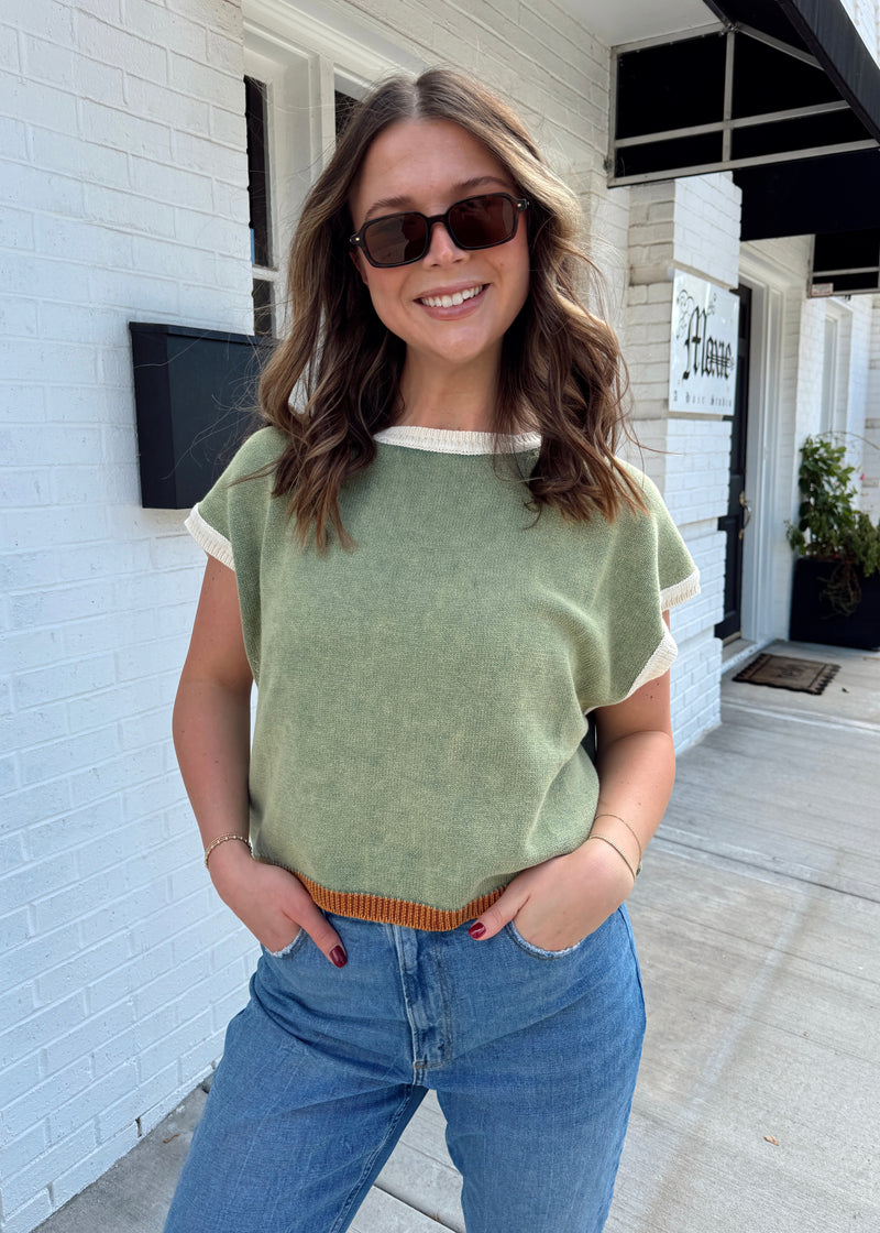 Caramel Apple Sweater Top