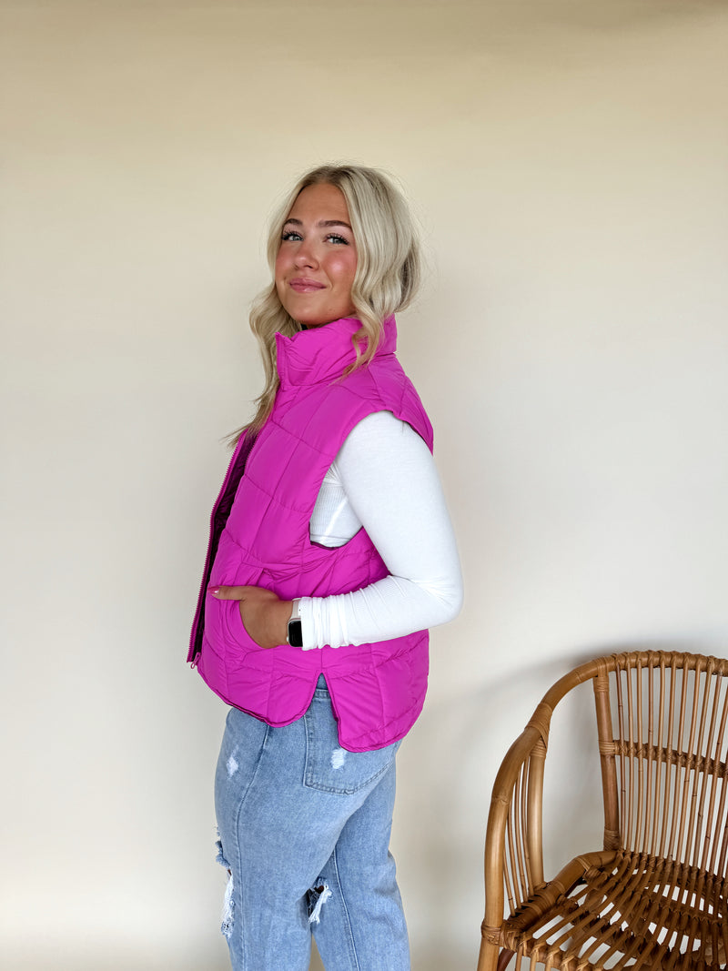 Views Vest-Hot Pink