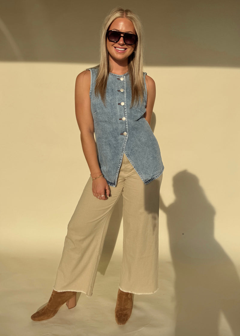 Fort Worth Denim Tank
