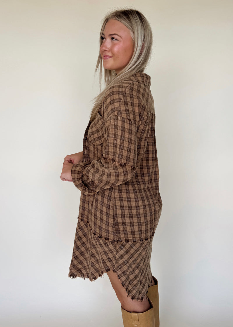 Cold Brew Plaid Tunic/Dress