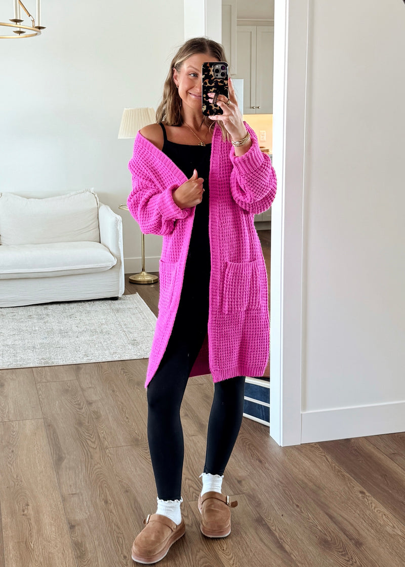 In Winter We Wear Pink Cardi