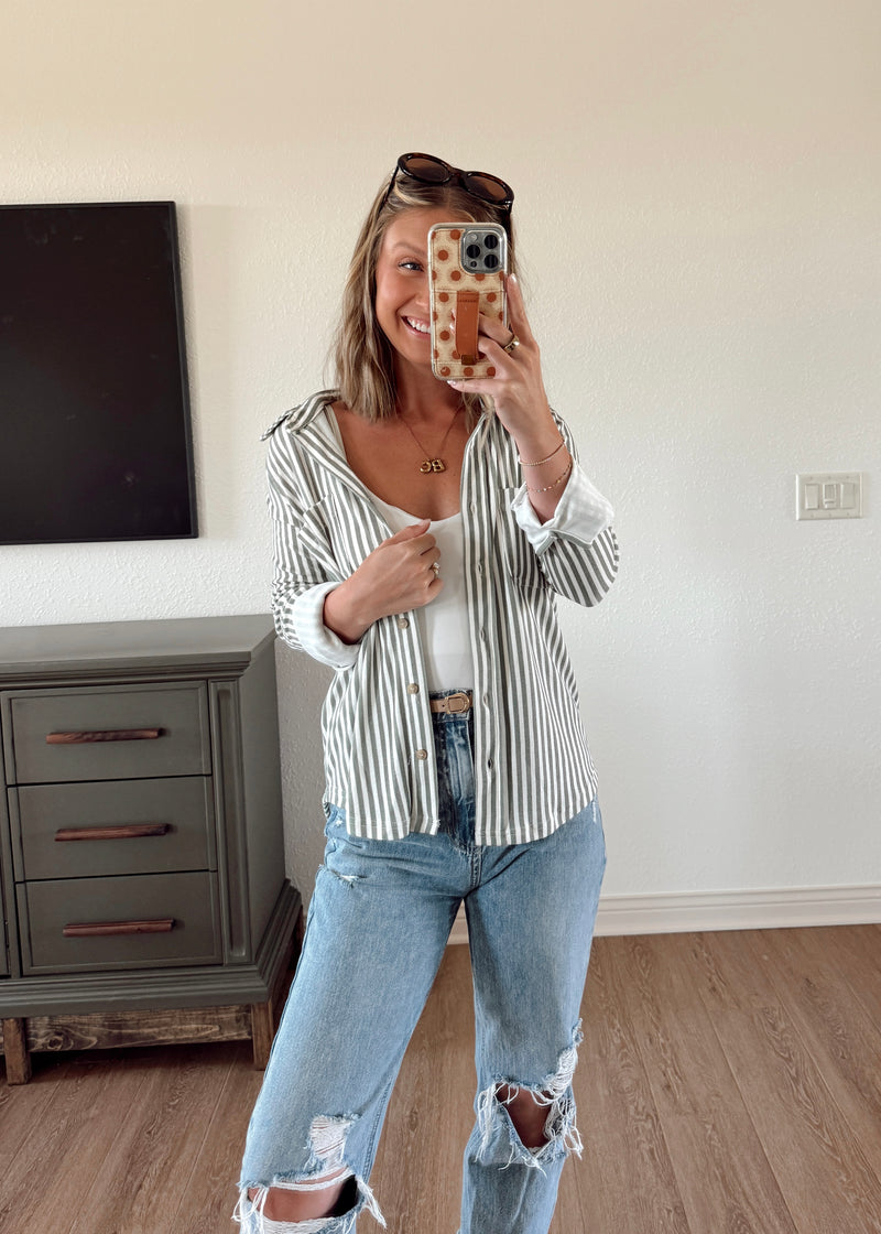 Ollie Stripe Button Down