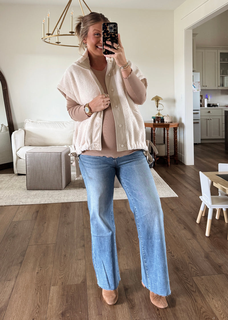 Elliot Essential Ribbed Long Sleeve-Mocha