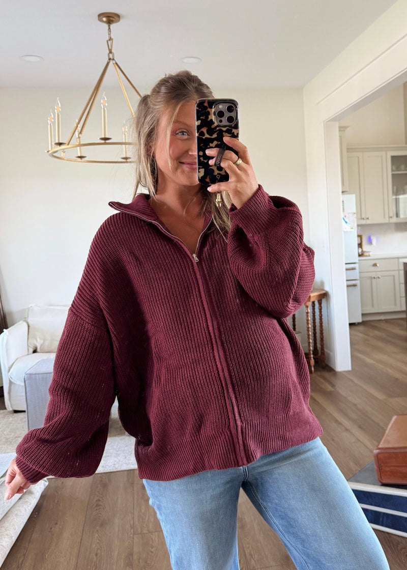 Kit Knit Zip Sweater