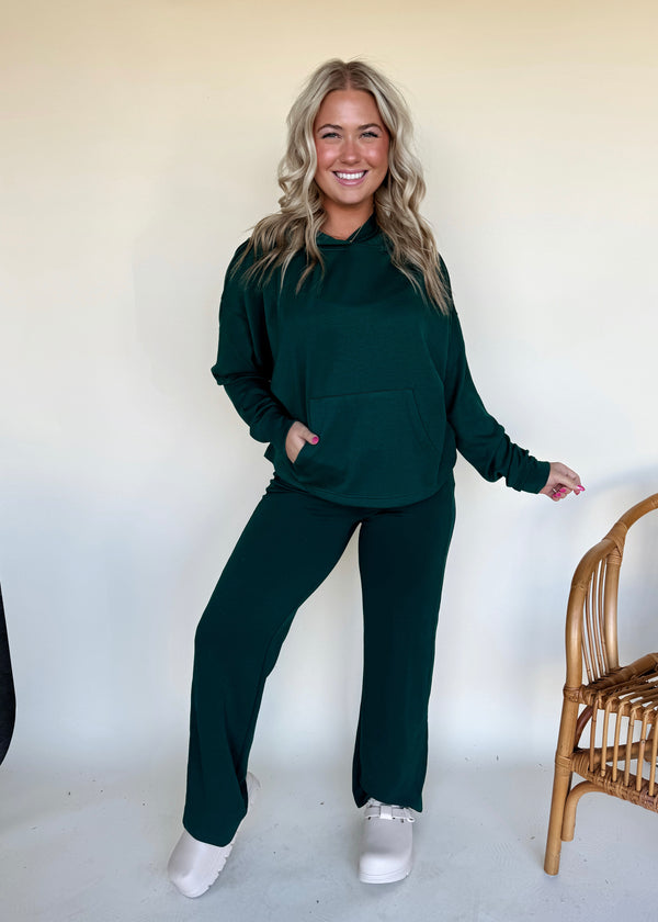 Comfy Soul Pants-Forest Green