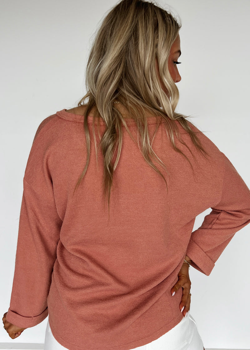 Fresh Breeze Pullover-Apricot