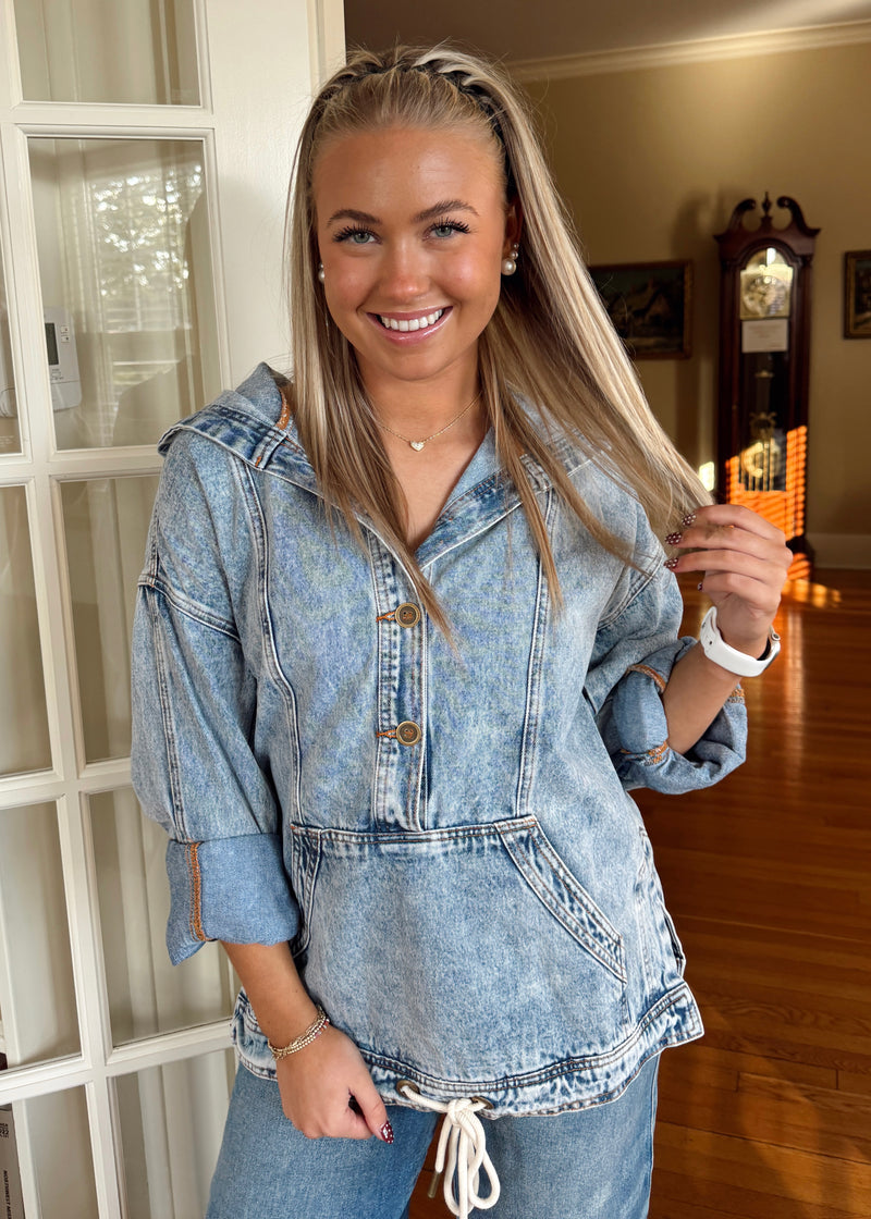 Beckham Denim Hoodie