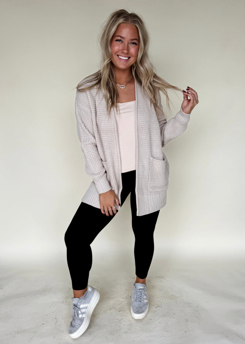 Joie Waffle Cardi-Cream