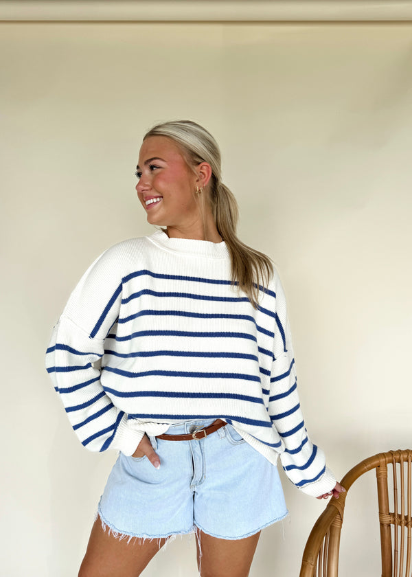 Cottage Core Striped Sweater