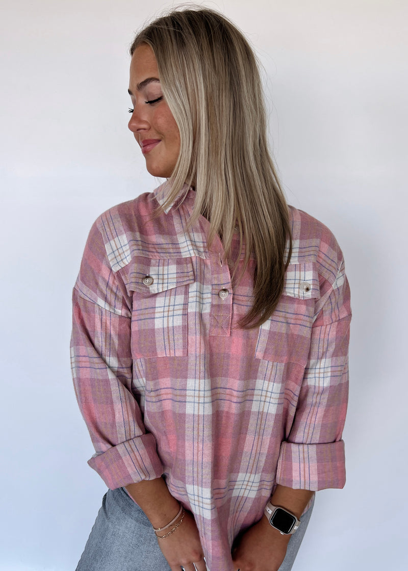 Springy Plaid Pullover