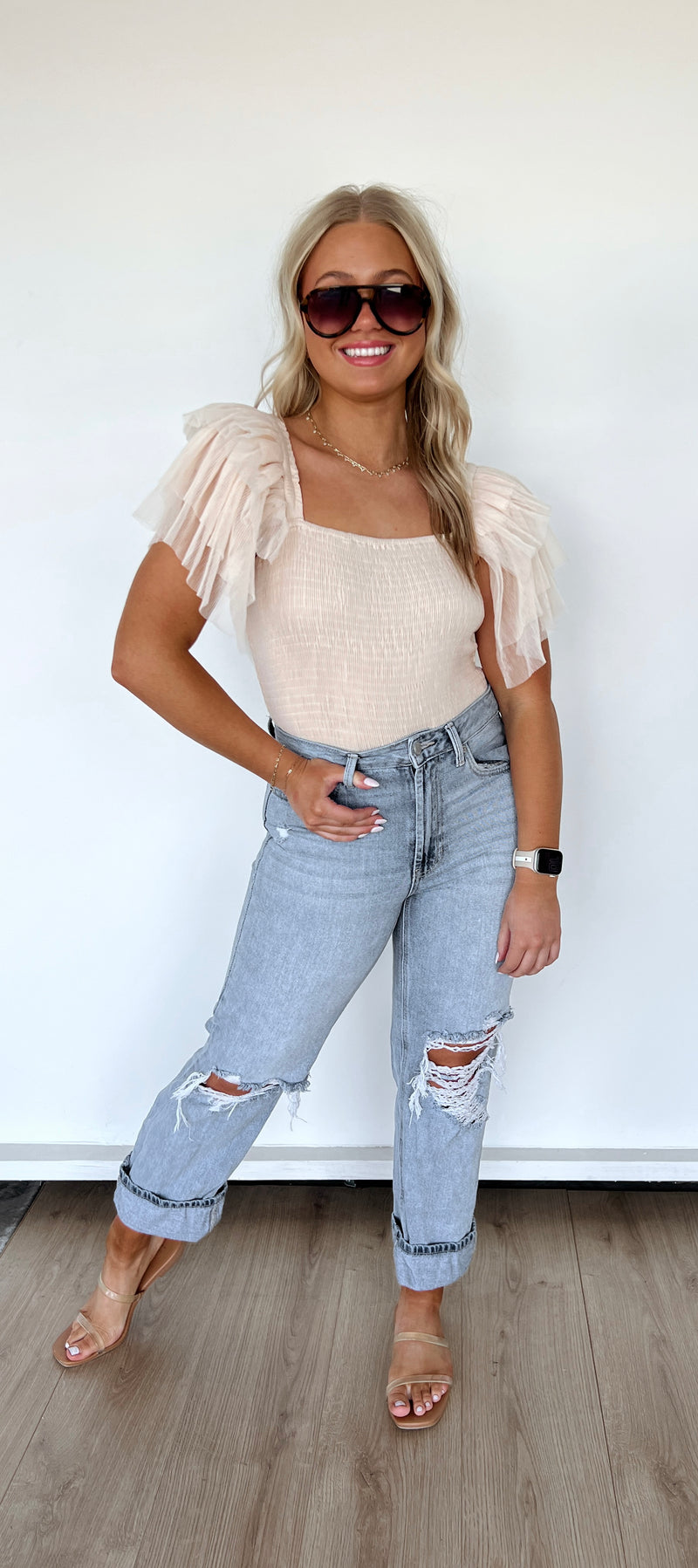 Baylor Bodysuit-Cream