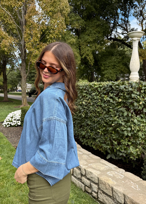 Naomi Denim Blouse