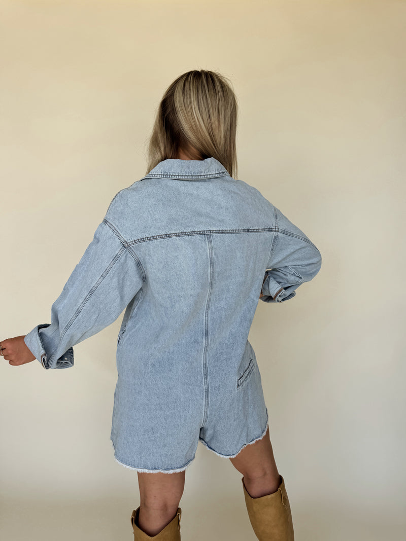 Breckyn Denim Romper