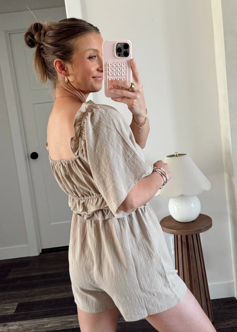 Gloria Linen Romper