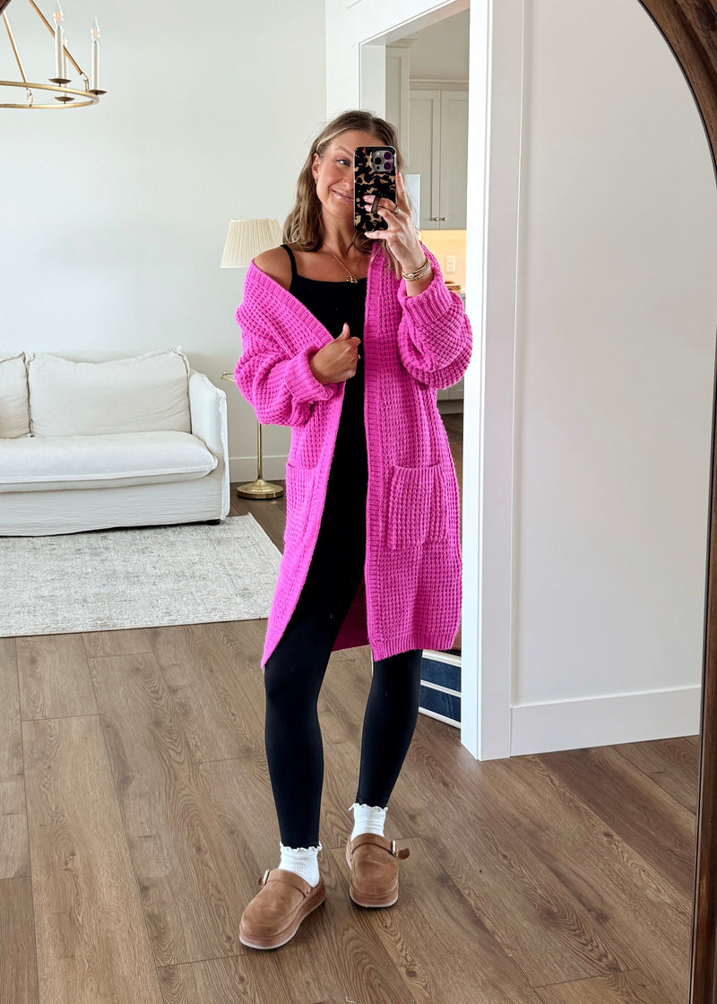 In Winter We Wear Pink Cardi