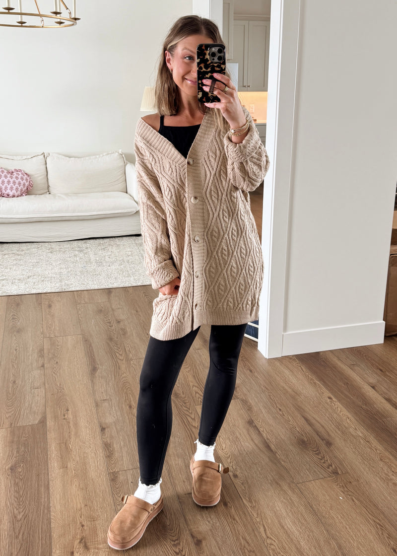 Cassie Cableknit Cardi