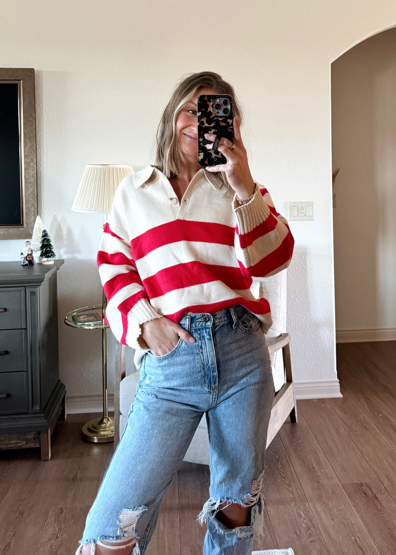 Candy Cane Lane Sweater