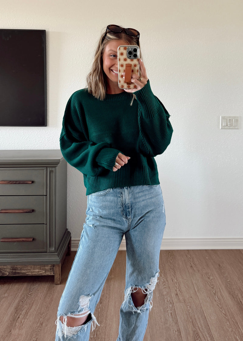 Classic Trends Sweater- Green