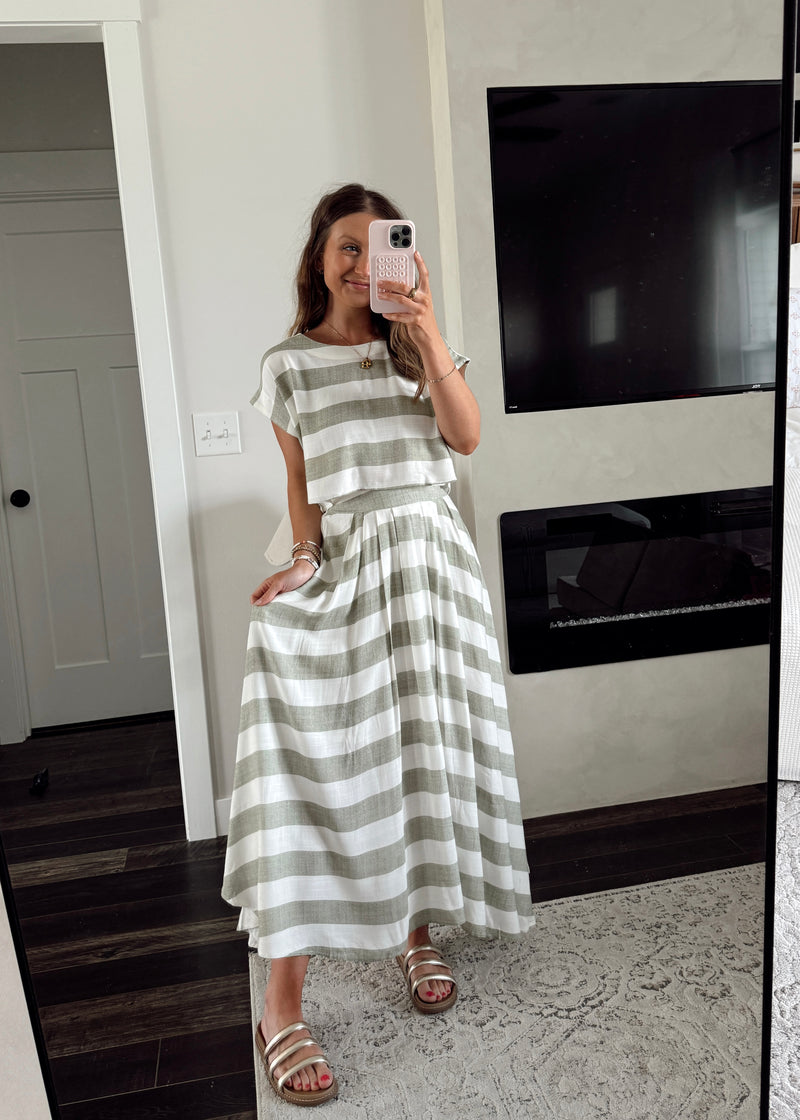 Sutton Stripe Skirt