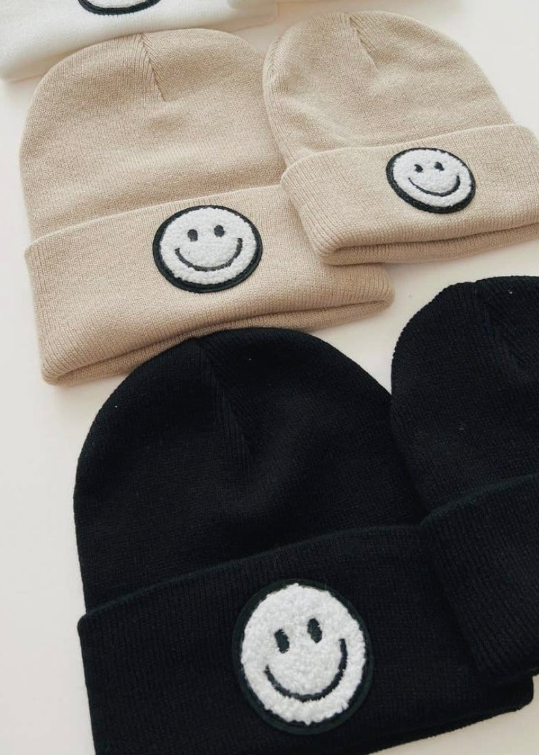 Smiley Beanie- Tan