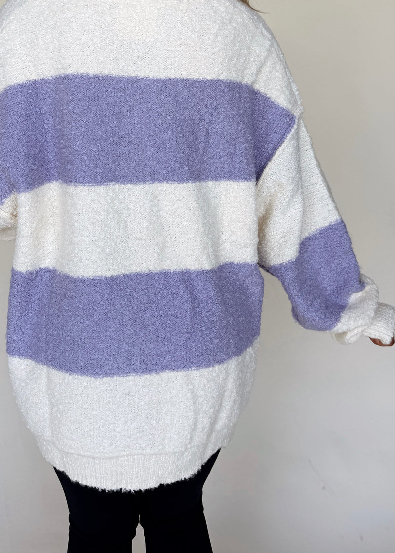 Lavender Henley Sweater