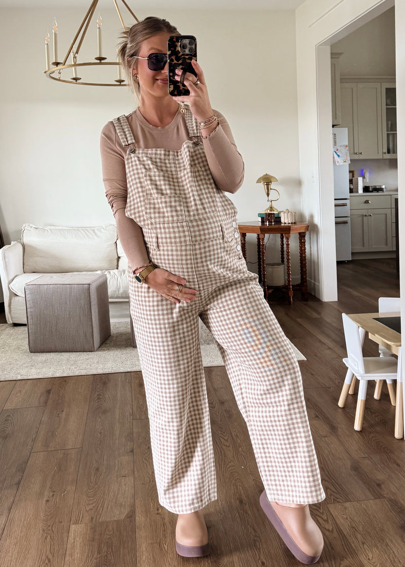 Gemma Gingham Overalls