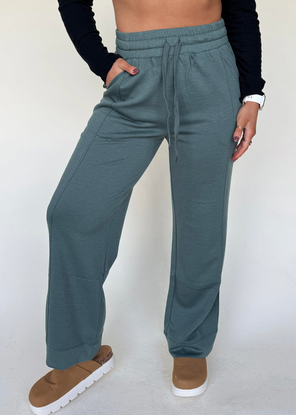 Comfort Season Pants-Spruce