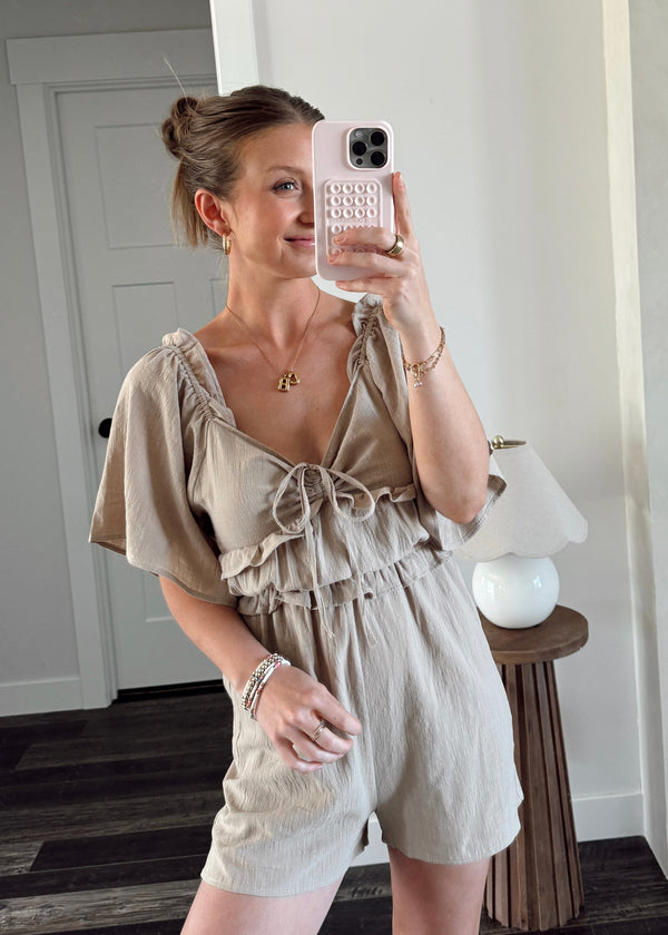 Gloria Linen Romper