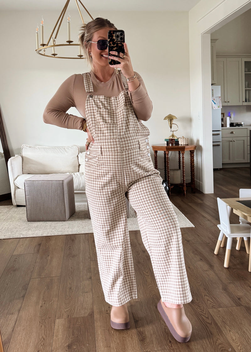 Gemma Gingham Overalls