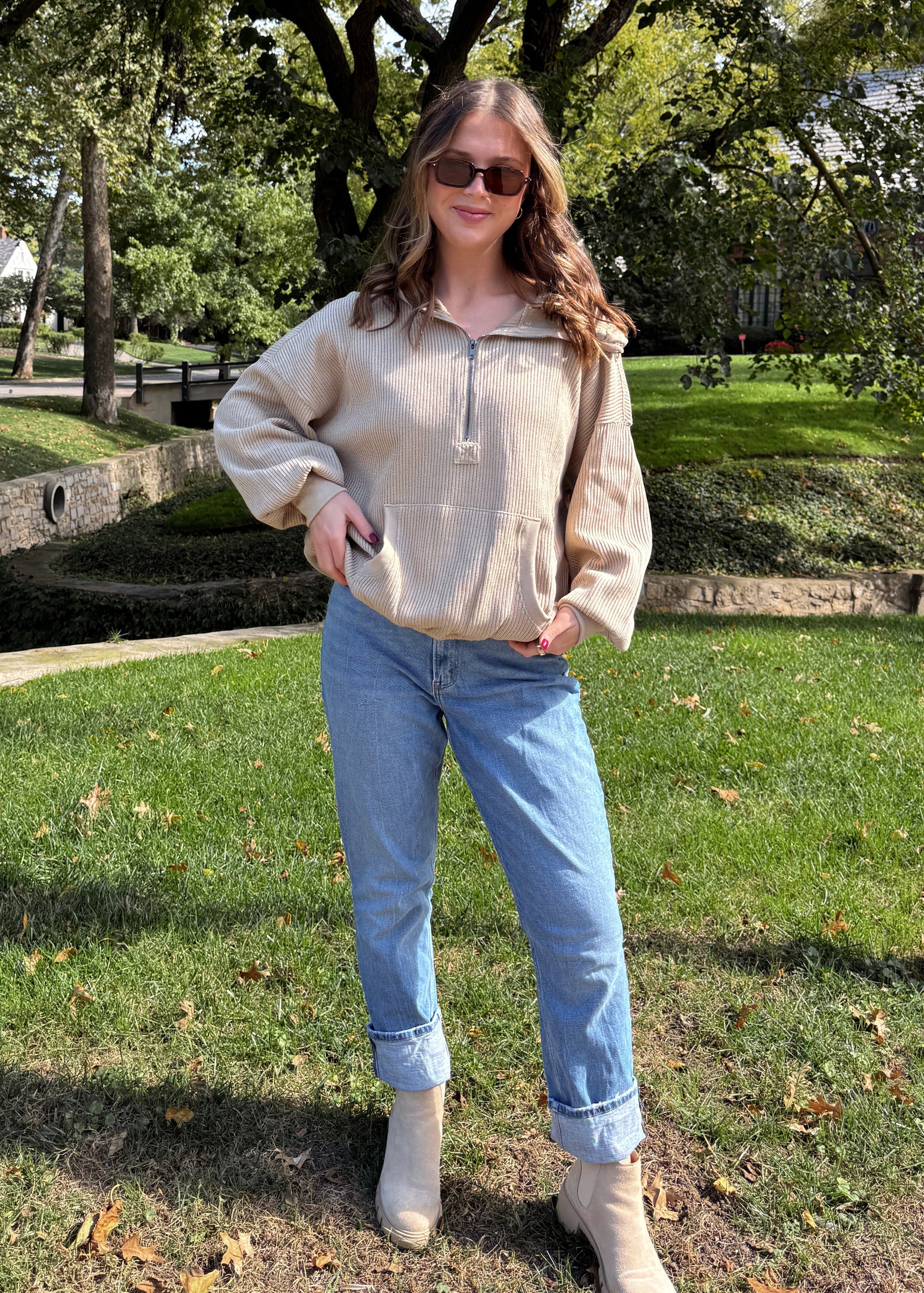 Latte Knit Hoodie – Harlow x Brooks Boutique