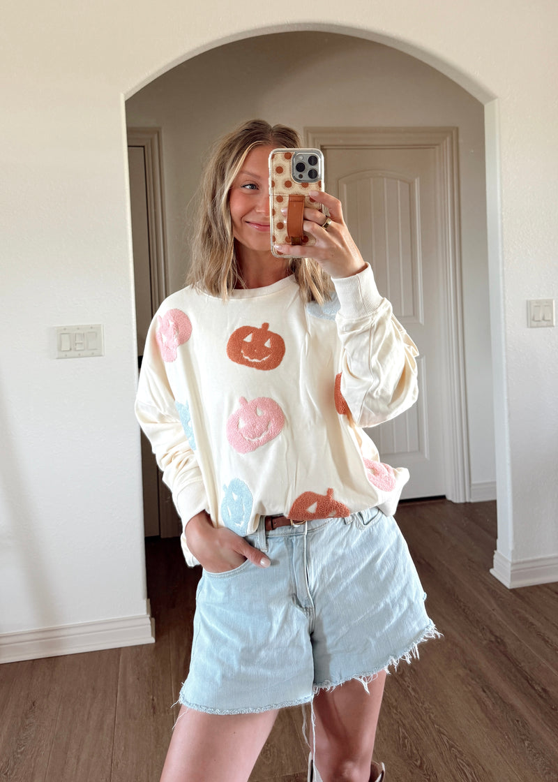 Cutesy Pumpkin Sweatshirt