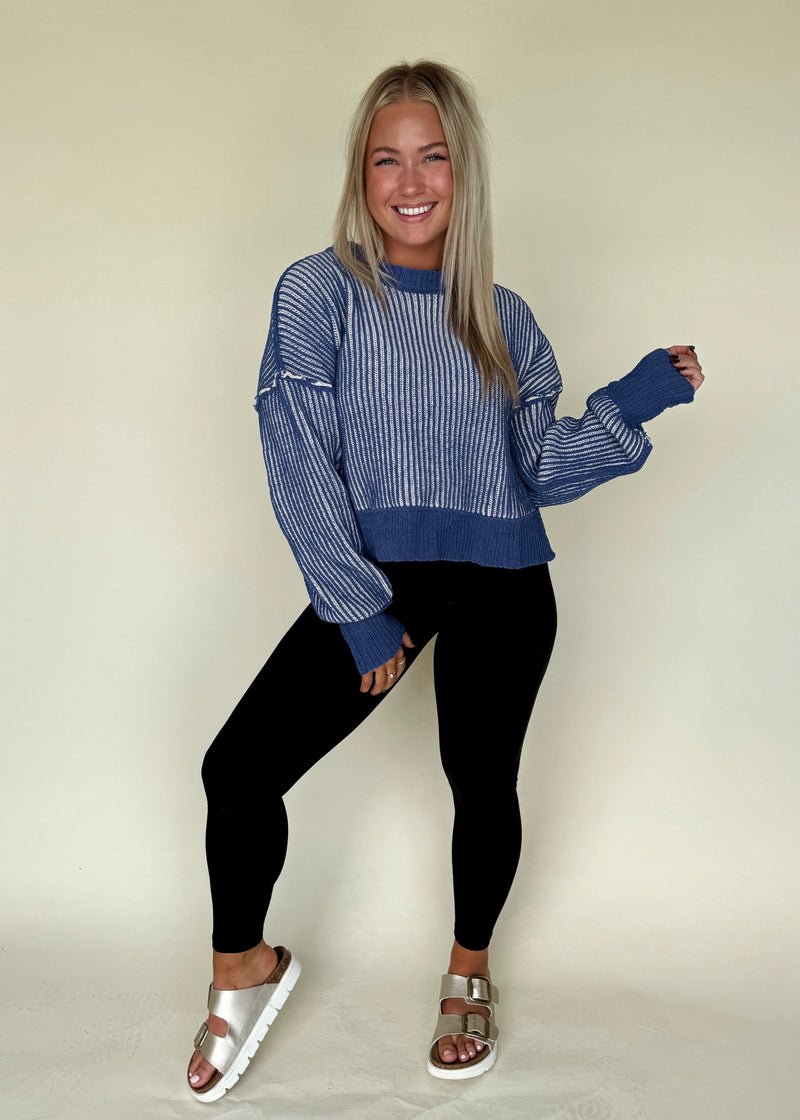 Raeley Sweater- Cobalt