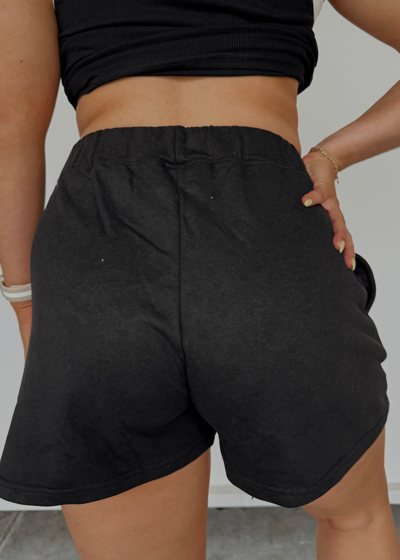 Best Boyfriend Sweat Shorts-Black