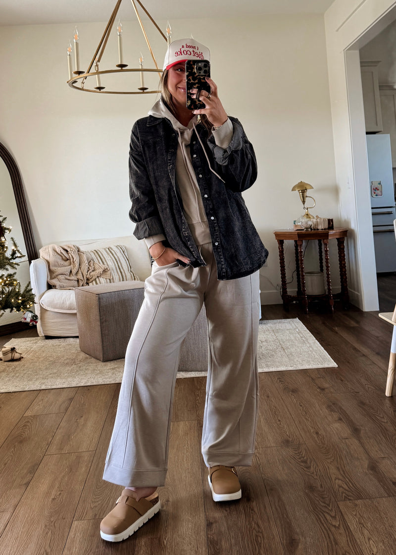 Comfort Season Hoodie- Light Mocha