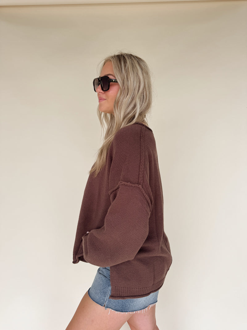 Ember Sweater- Chocolate