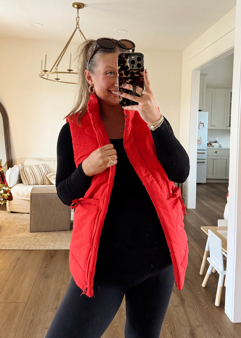 Quincy Vest-Red