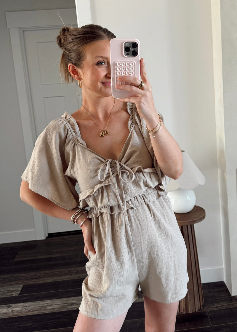 Gloria Linen Romper