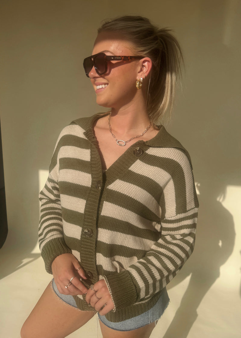 Parker Stripe Cardi