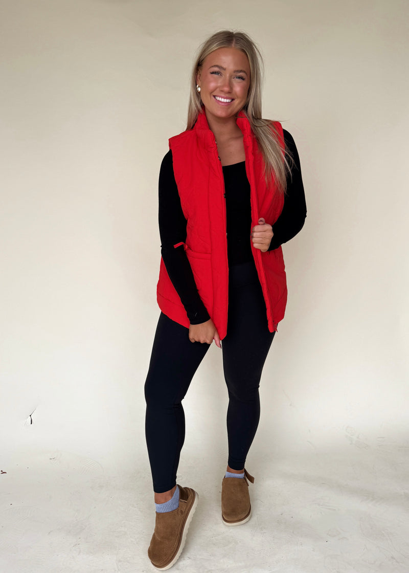 Quincy Vest-Red