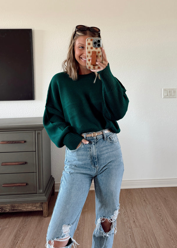 Classic Trends Sweater- Green