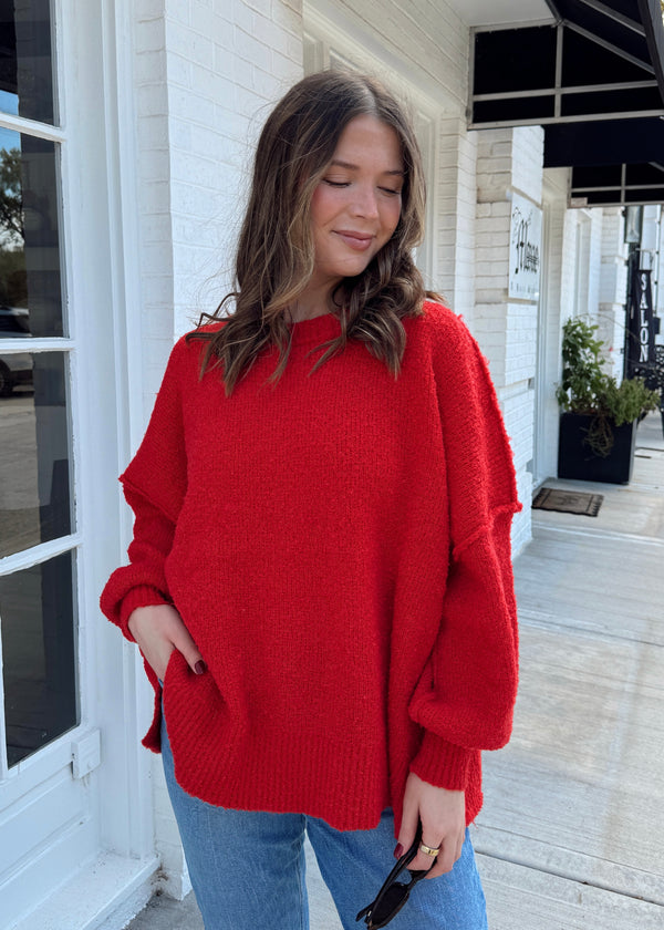 Eva Sweater- Red