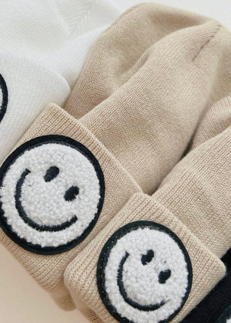 Smiley Beanie- Tan