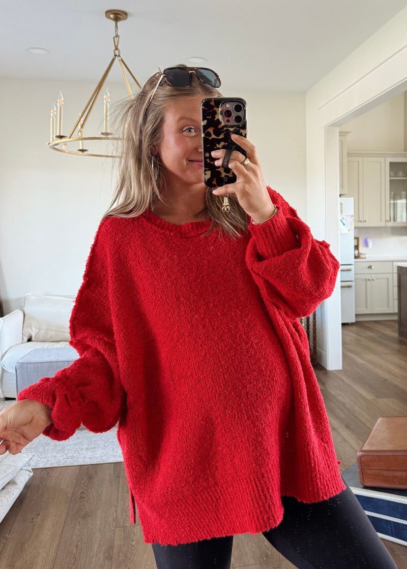 Eva Sweater- Red