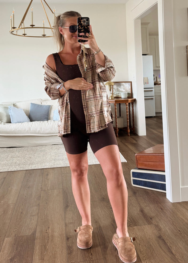 Harvest Hues Plaid Top