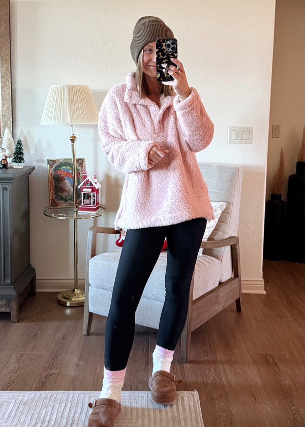 Winter Bliss Pullover-Blush