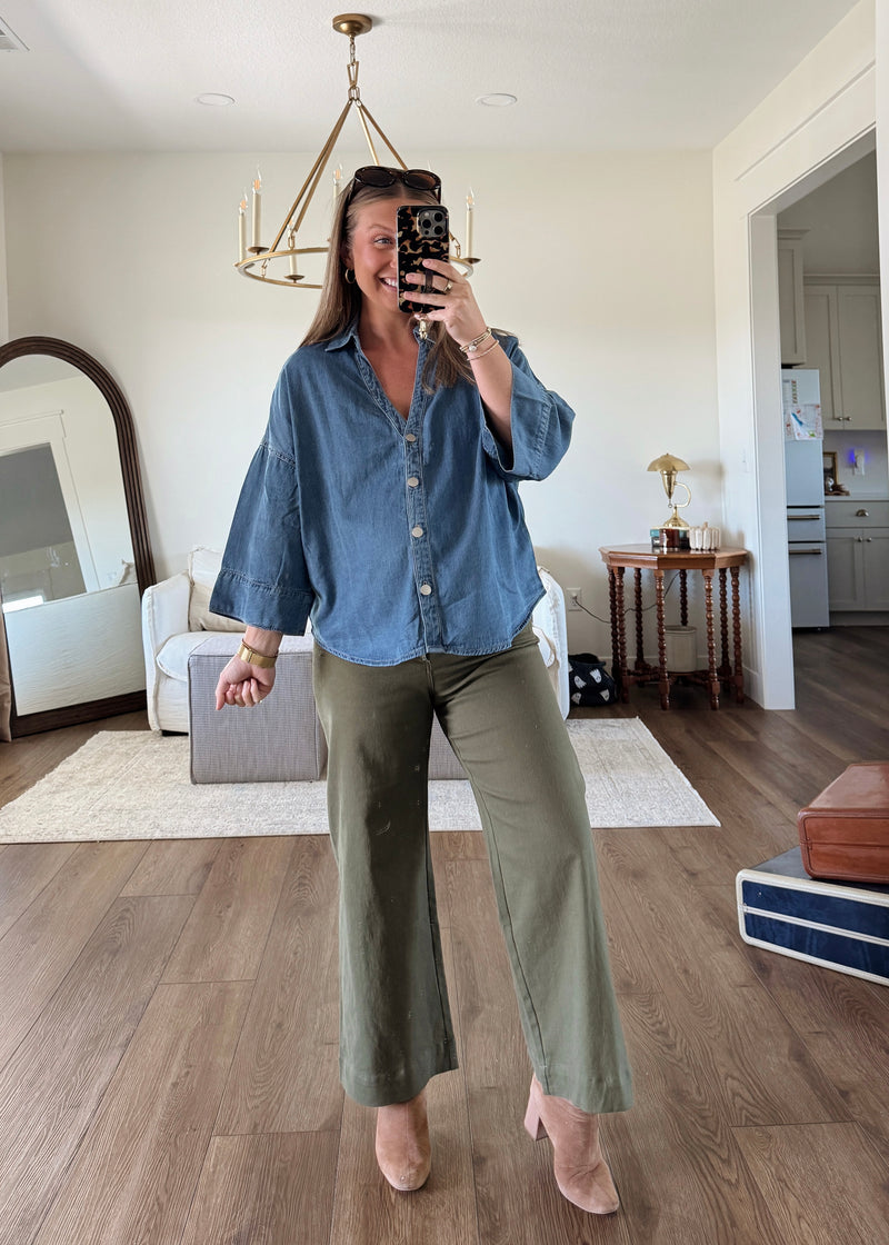 Naomi Denim Blouse