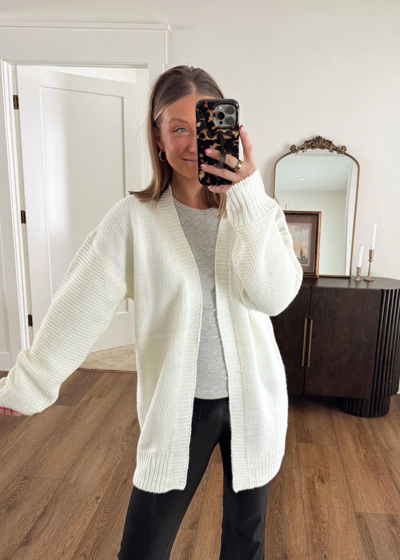 Warm Hearts Cardi-Ivory