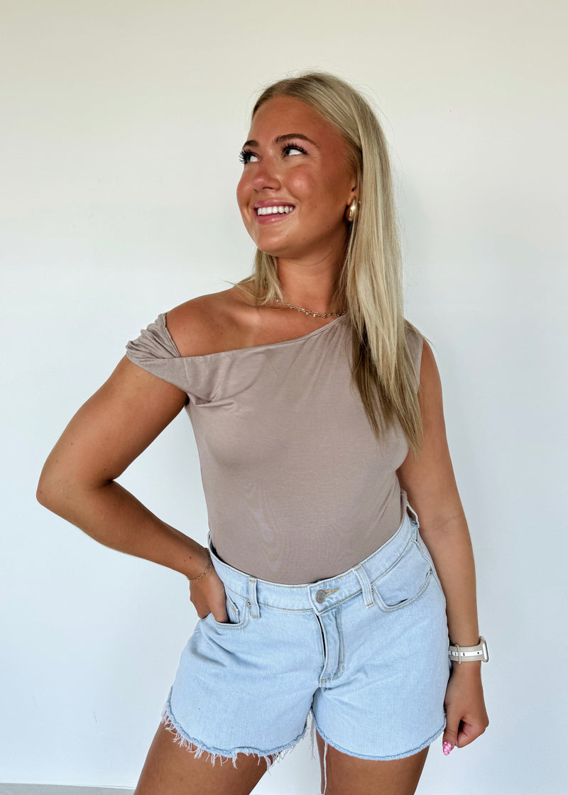 Sloane Off Shoulder Top-Stone