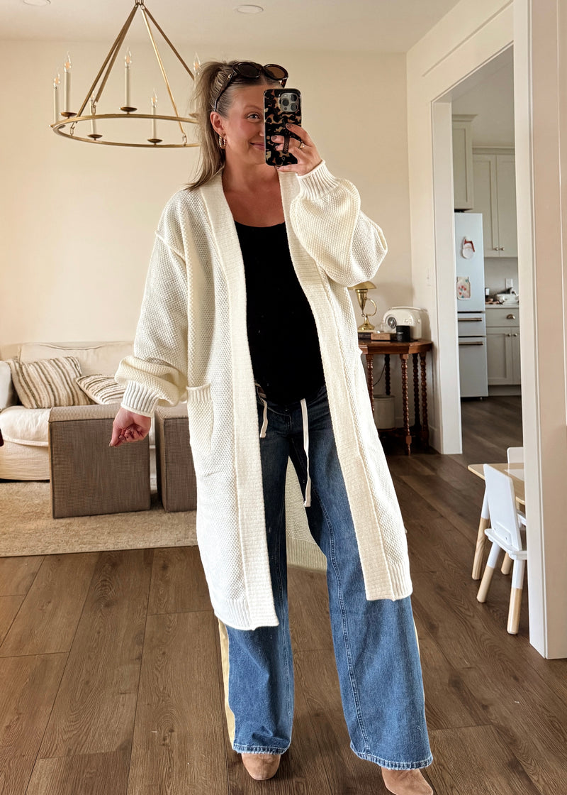 Winter Wishes Waffle Cardi