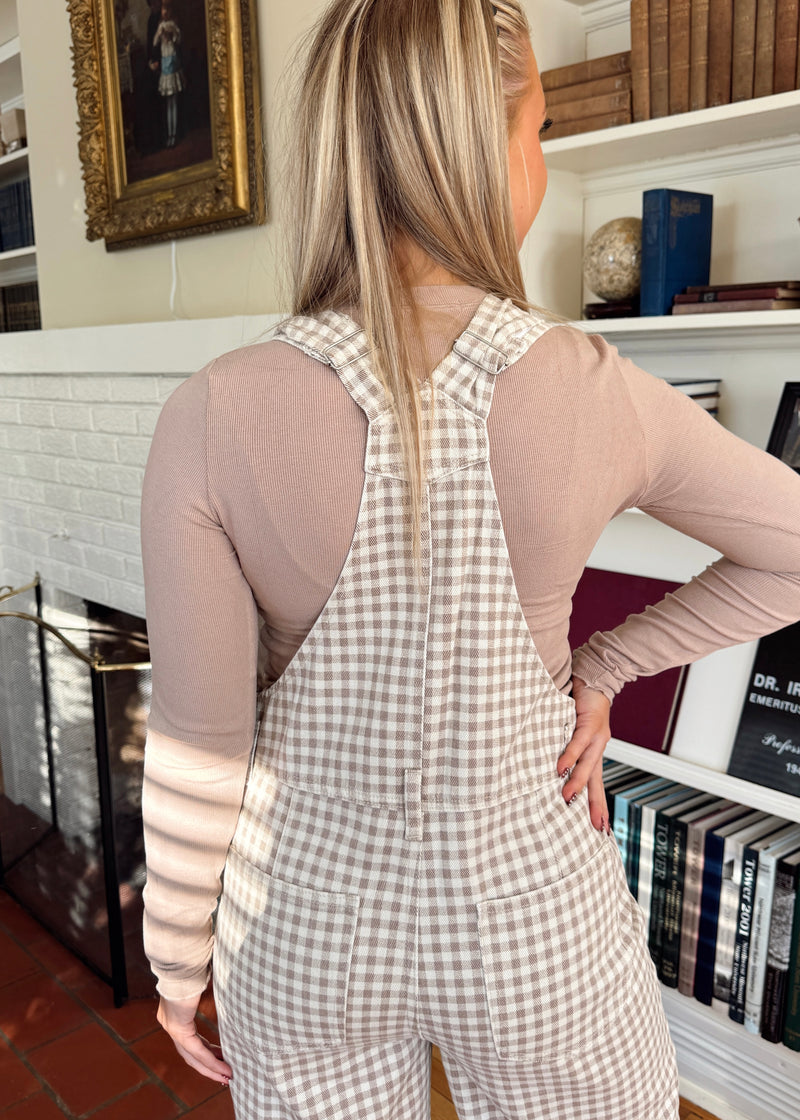 Gemma Gingham Overalls